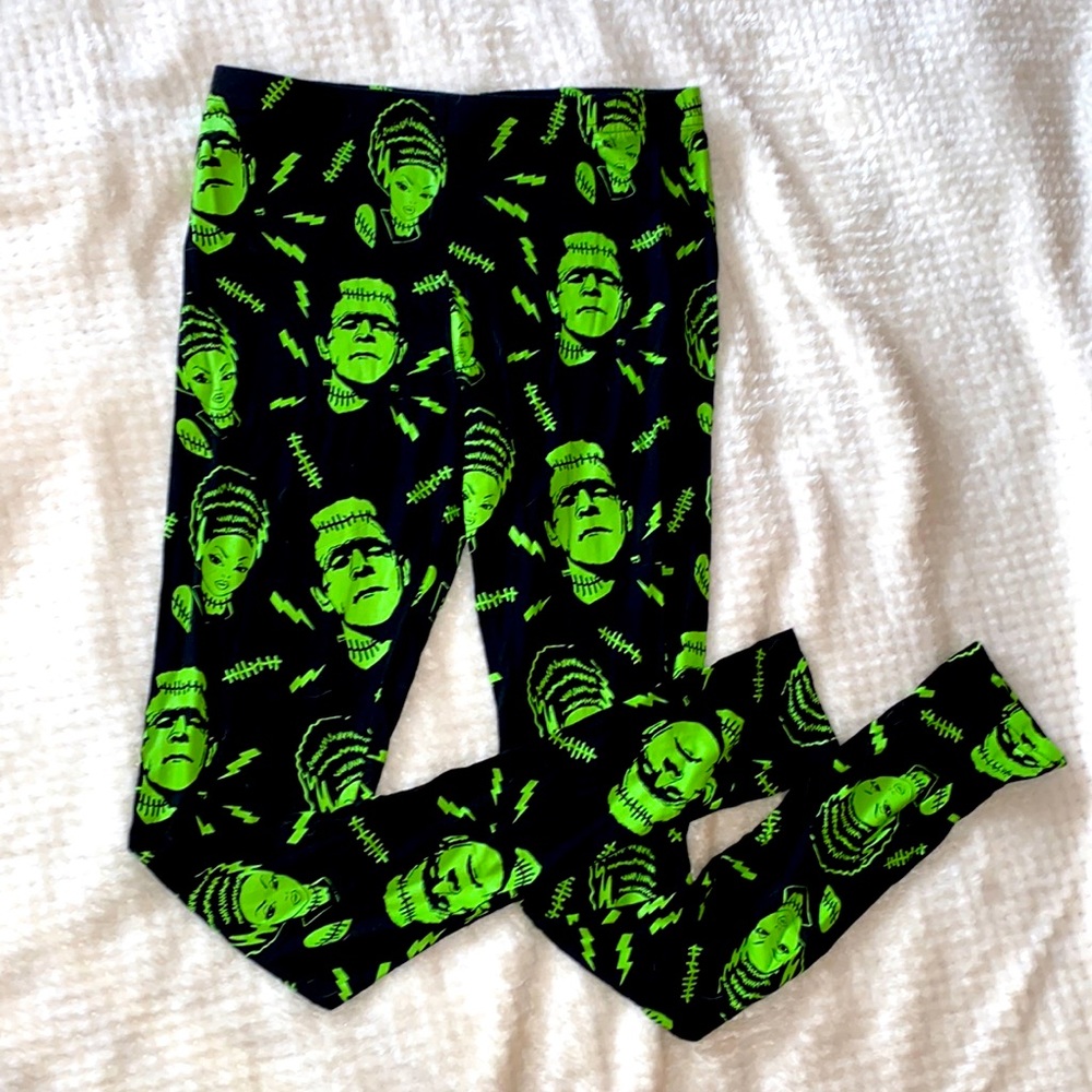 Frankenstein and Bride leggings